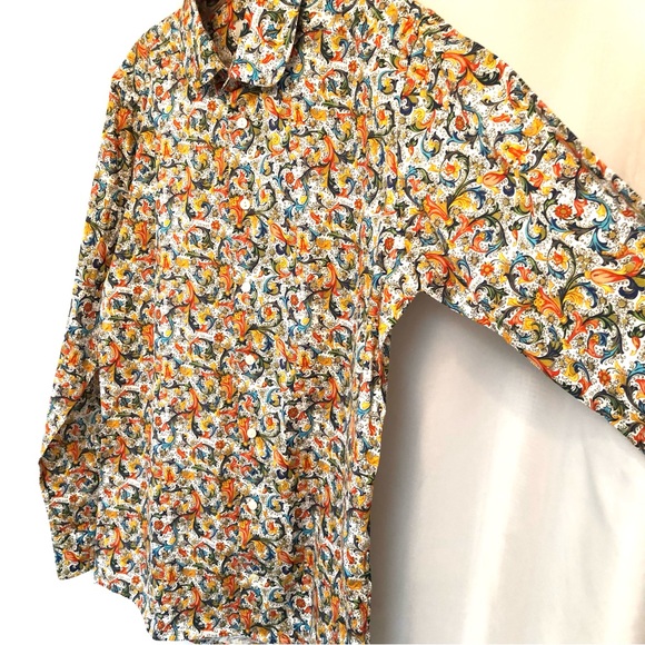 ETON Floral Slim Fit Button Down Shirt - Picture 6 of 8